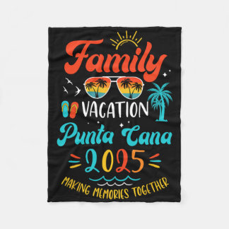 Familienurlaub 2025 Punta Cana Matching Sommer Va Fleecedecke