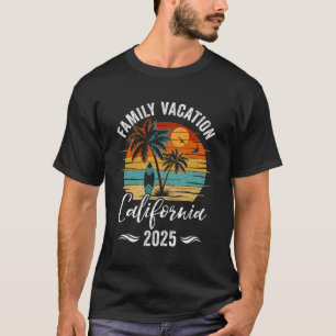 Familienurlaub 2025 Vintage California Summer Mat T-Shirt