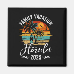 Familienurlaub 2025 Vintage Florida Sommer Matchi Magnet