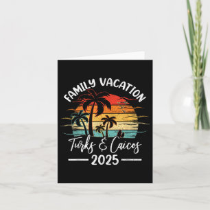 Familienurlaub 2025 Vintage Turks & Caicos Strand Karte