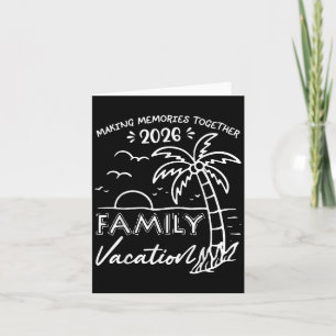 Familienurlaub 2026 Beach Palm Tree Sommer Karte