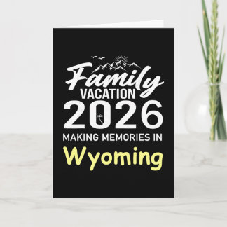 Familienurlaub 2026 Erinnerungen schaffen Wyoming  Karte