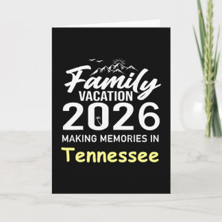 Familienurlaub 2026 Erinnerungen Tennessee Sommer Karte