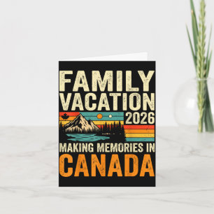 Familienurlaub 2026 Kanada Erinnerungen Reise Karte
