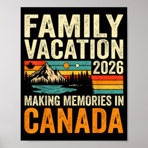 Familienurlaub 2026 Kanada Erinnerungen Reise  Poster