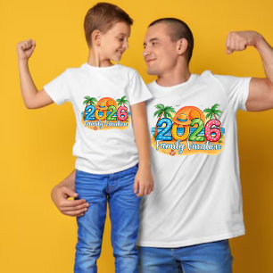 Familienurlaub 2026 Kinder T-Shirt Tri-Blend Shirt