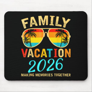 Familienurlaub 2026 Strand passend Sommer Mousepad