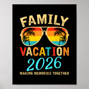 Familienurlaub 2026 Strand passende Sommerferien Poster
