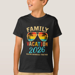 Familienurlaub 2026 Strand Passende Sommerferien T-Shirt