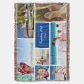 Familienurlaub 7 Foto Keepake, blau Decke (Vorderseite Vertikal)