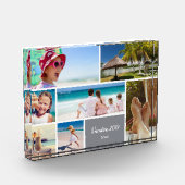 Familienurlaub 7 Foto Keepake, grau (Links)