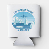 Familienurlaub Alaska Custom Blue Glacier Dosenkühler (Rückseite)