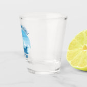 Familienurlaub Alaska Custom Blue Glacier Schnapsglas (Rechts)