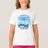 Familienurlaub Alaska Custom Cool Glacier Kids T-Shirt (Vorderseite)