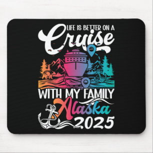 Familienurlaub Alaska Kreuzfahrt Familie - Mousepad