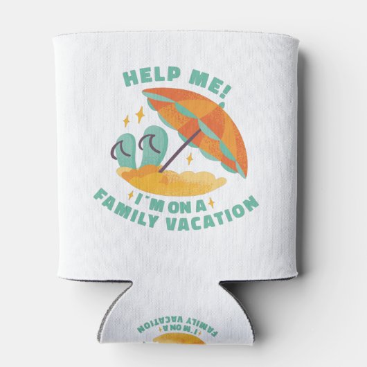 FAMILIENURLAUB AM STRAND, HELFEN SIE MIR! ICH BIN  DOSENKÜHLER (Rückseite)