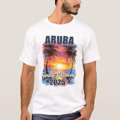 Familienurlaub Aruba 2025 Sommerreise Matching Sh T-Shirt (Vorderseite)