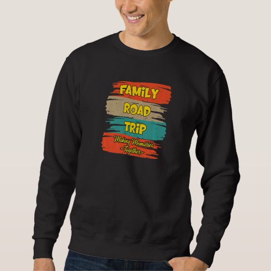 Familienurlaub auf Retroreise Wiedersehen Sweatshirt (Vorderseite)