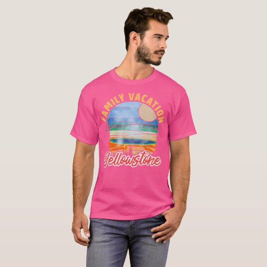 Familienurlaub auf Yellowstone T-Shirt (Vorne ganz)