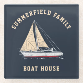 Familienurlaub Beach House Custom Glasuntersetzer