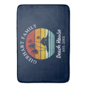 Familienurlaub Beach House Matching Dekoration Badematte (Vorderseite Vertikal)