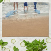 Familienurlaub - Benutzerdefiniertes Foto Einzigar Geschirrtuch (Gefaltet)