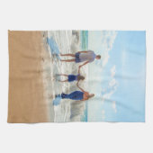 Familienurlaub - Benutzerdefiniertes Foto Einzigar Geschirrtuch (Horizontal)