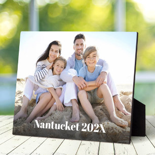 Familienurlaub Benutzerdefiniertes Foto Fette Schr Fotoplatte