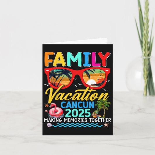 Familienurlaub Cancun 2025 Sommermatching Group Karte (Vorderseite)