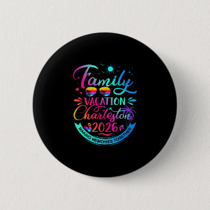 Familienurlaub Charleston 2026 Palmbaum-Geschenk Button