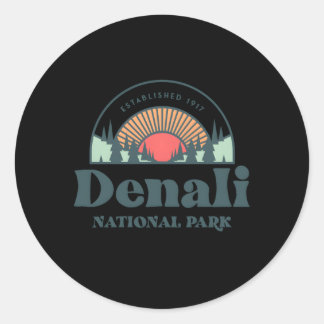 Familienurlaub Denali Nationalpark Runder Aufkleber