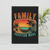 FAMILIENURLAUB EINLADUNG (Stehend Vorderseite)