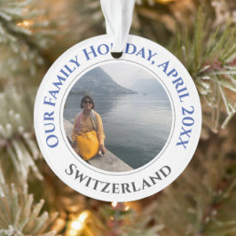 Familienurlaub Erinnerungen Souvenir Ornament