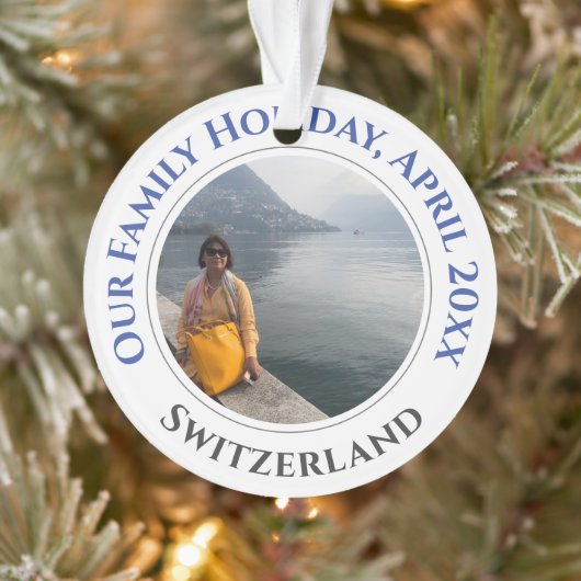Familienurlaub Erinnerungen Souvenir Ornament (Baum)