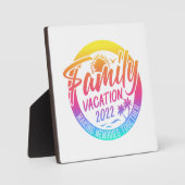 Familienurlaub Erinnerungen vereint Klassik Fotoplatte (Vorderseite)