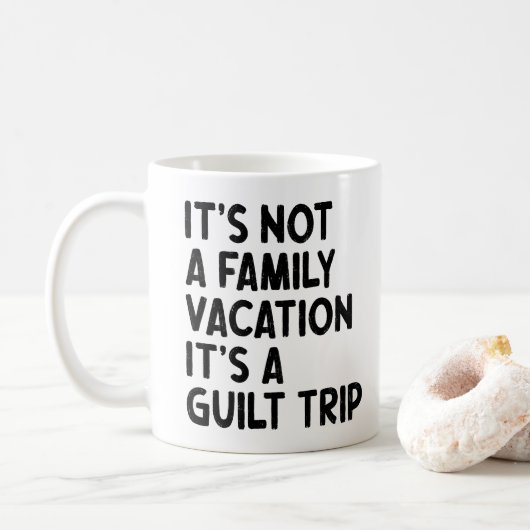 Familienurlaub Es ist eine Gildenreise Familie Cre Kaffeetasse (Mit Donut)