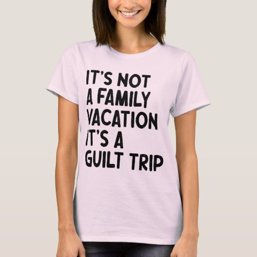 Familienurlaub Es ist eine Gildenreise Familie Cre T-Shirt (Vorderseite)