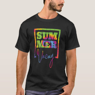 Familienurlaub Ferien Gefärbte Krawatte Urlaub T-Shirt