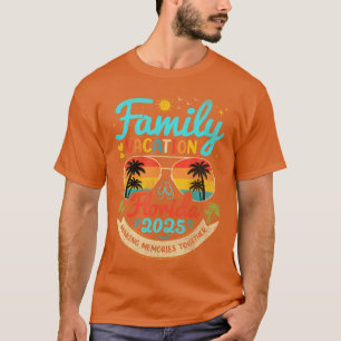 Familienurlaub Florida 2025 Florida Gruppe im Retr T-Shirt