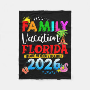 Familienurlaub Florida 2026 passende Gruppe Sommer Fleecedecke