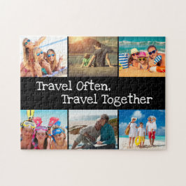 Familienurlaub Foto Collage Reisen oft Puzzle