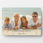 Familienurlaub Foto Fotoplatte (Vorderseite)
