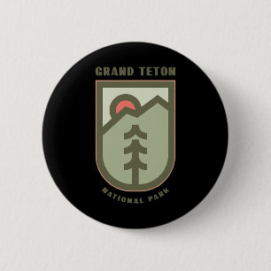 Familienurlaub Geschenk - Grand Teton Nationalpark Button