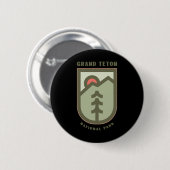 Familienurlaub Geschenk - Grand Teton Nationalpark Button (Vorne & Hinten)