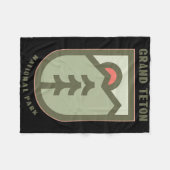 Familienurlaub Geschenk - Grand Teton Nationalpark Fleecedecke (Vorderseite (Horizontal))