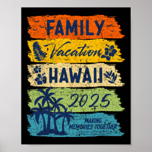 Familienurlaub Hawaii 2025 passend zur Gruppenreis Poster