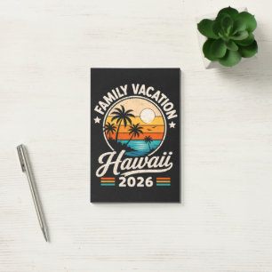 Familienurlaub Hawaii 2026 Post-it Klebezettel