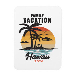 Familienurlaub Hawaii 2026 Tropisch Magnet