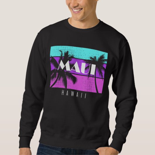 Familienurlaub Hawaii Maui Sunset Beach Sweatshirt (Vorderseite)