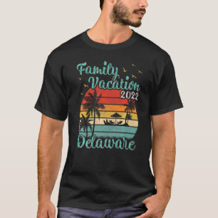 Familienurlaub im Retro-Stil 2022 Delaware Beach T-Shirt